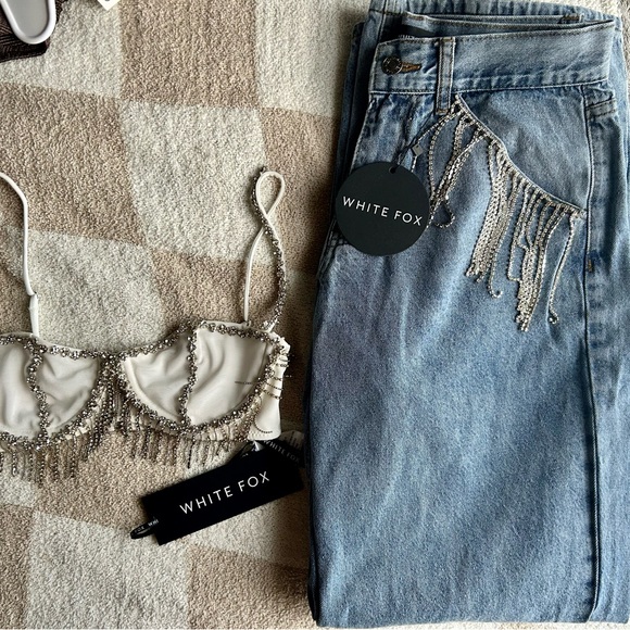 White fox boutique pass the diamond jeans - Picture 2 of 2